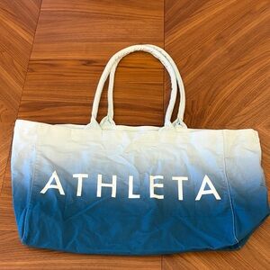 Athleta Ombré Gradient Blue Shopper Tote Bag